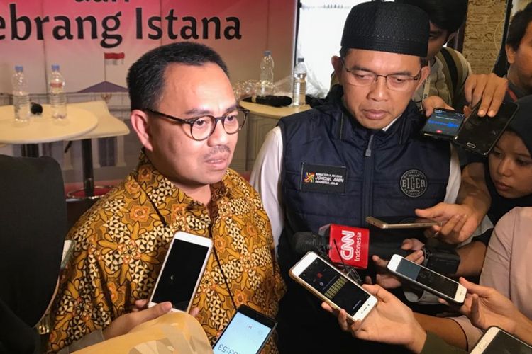 Direktur Materi Debat Badan Pemenangan Nasional (BPN) Prabowo Subianto-Sandiaga Uno, Sudirman Said, saat ditemui di Resto Ajag Ijig, Jakarta Pusat, Selasa (22/1/2019). 