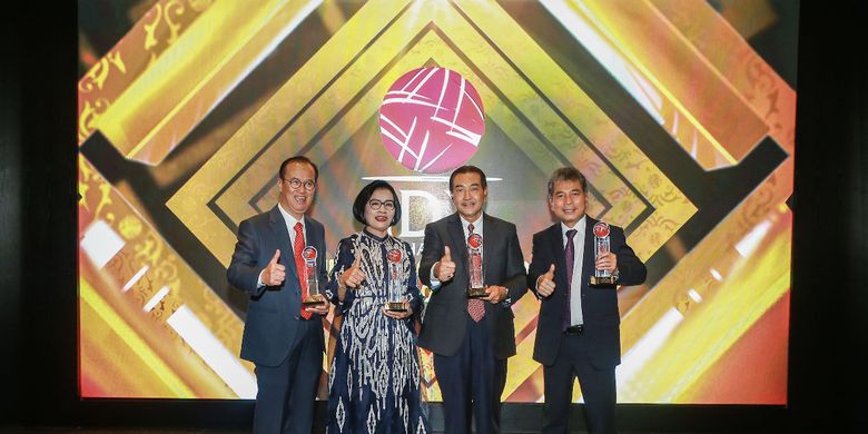 Bank BRI raih 4 Penghargaan di IDX Channel Innovation Award di Main Hall Bursa Efek Indonesia (BEI), Jakarta, Rabu (14/8/2019). 