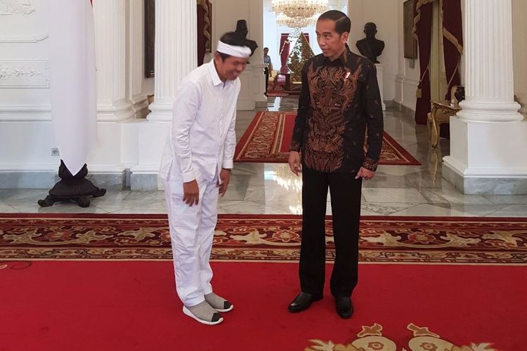 Dedi Mulyadi dan Presiden Jokowi di Istana Negara.