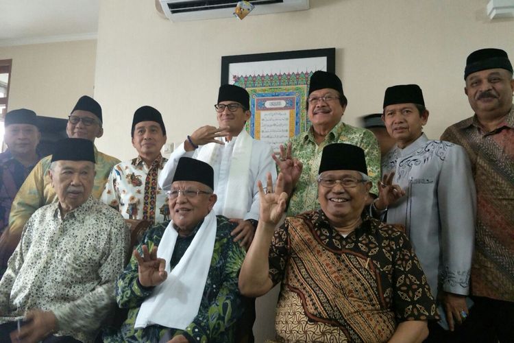 Wakil Gubernur DKI Jakarta Sandiaga Uno bersama Forum Ulama Habib Jakarta di rumah dinas, Jalan Denpasar, Sabtu (30/12/2017). 