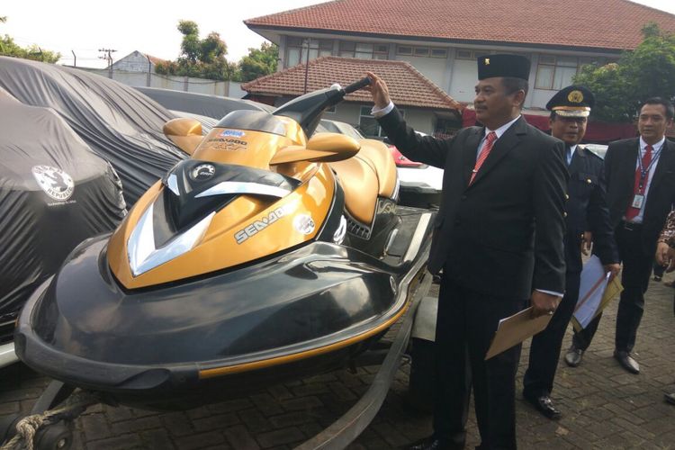 Jetski milik Bupati Mojokerto diamankan KPK di Rupbasan Surabaya