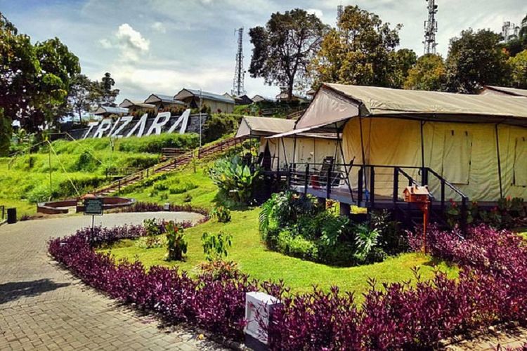 Glamping Trizara Resort Indonesia di Lembang, Jawa Barat.