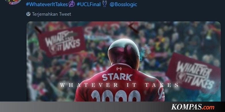 Final Liga Champions, Liverpool Dapat Dukungan Iron Man dan Avengers