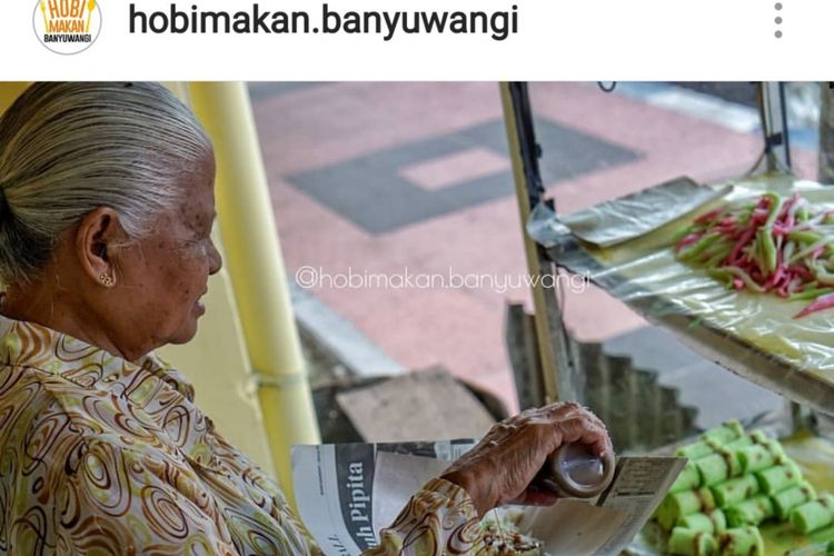 Salah satu posting @hobimakan.banyuwangi tentanng Mbah Juanik pada 12 Desember 2018 yang menjadi tiga besar makanan terpopuler di Banyuwangi pada tahun 2018. 