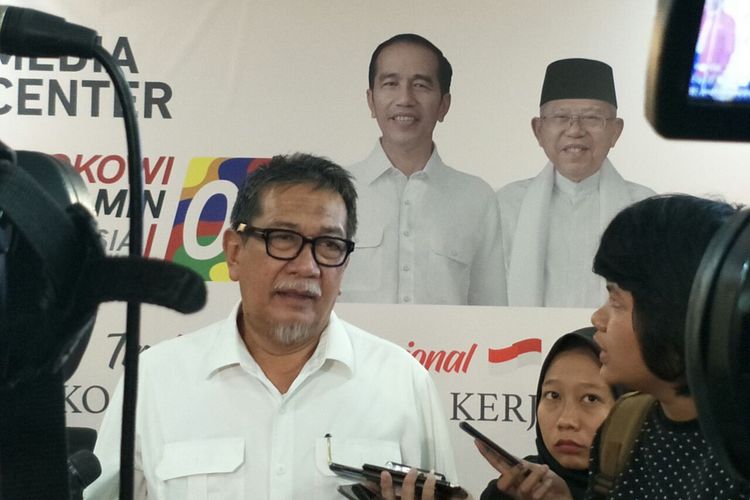 Juru bicara Tim Kampanye Nasional (TKN) Jokowi-Maruf, Deddy Mizwar di Posko Cemara, Kamis (4/2/2019). 