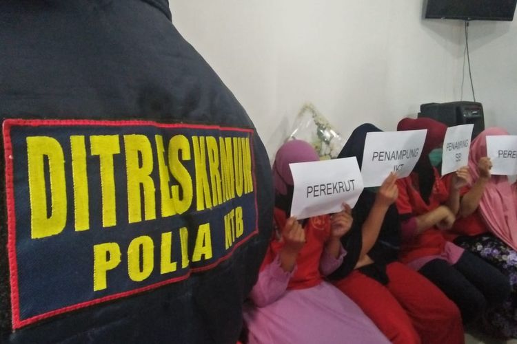Polda NTB berhasil membekuk gembong perdagangan orang di Lombok, NTB, dan dilakukan gelar perkara pada Selasa (7/5/2019). 
