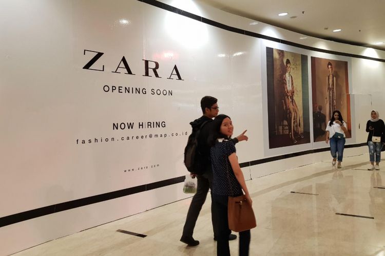Gerai Zara terbesar di Indonesia akan diuka di Senayan City pada September 2018.