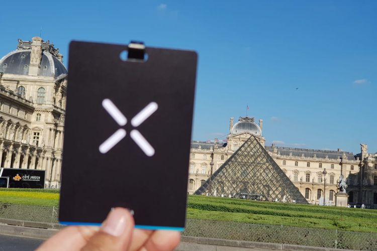 Peluncuran Oppo Find X di Museum Louvre di Paris, Perancis, Selasa (19/6/2018).