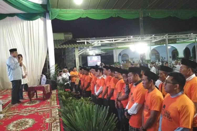 Deklarasi Jaringan Amar Maruf (JAM) di Ponpes API Tegalrejo Magelang, Jawa Tengah, Senin (10/9/2018) malam. 
