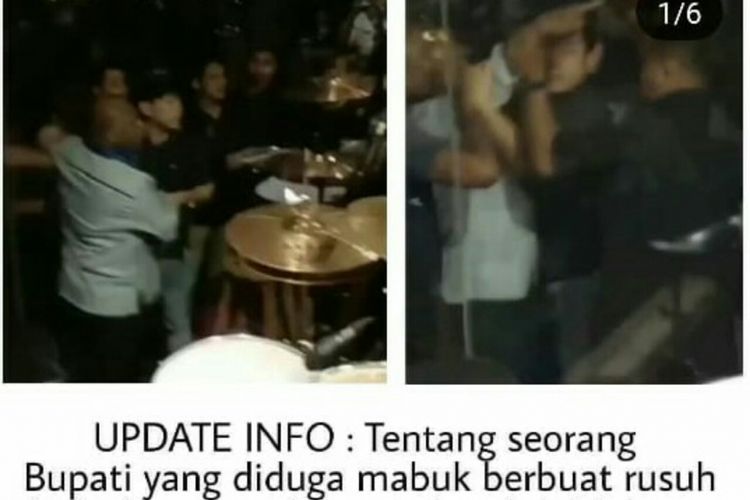 Seorang pria yang diduga bupati di Papua mengamuk di sky lounge hotel Swiss Bell,  Jl Pasar Ikan, Makassar, Sabtu (5/1/2019) malam. 