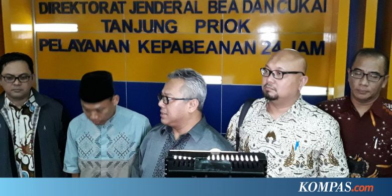 Cek Kabar Surat Suara Sudah Dicoblos, KPU Datangi Kantor Bea Cukai Tanjung Priok