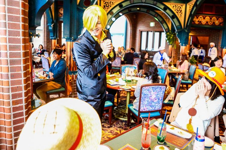 Restoran Bajak Laut Sanji yang begitu popular sehingga tiketnya selalu terjual habis setiap hari. Foto tahun lalu 