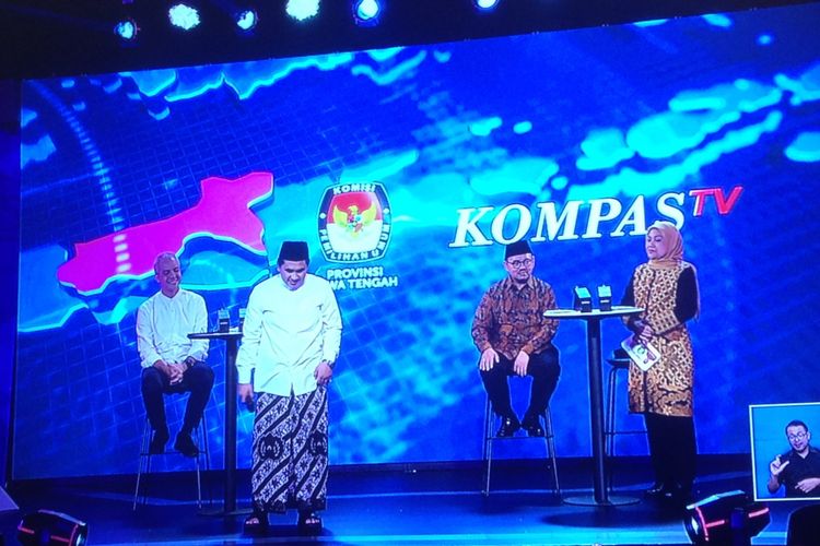 Debat pamungkas di Pilkada Jawa Tengah, Kamis (21/6/2018).