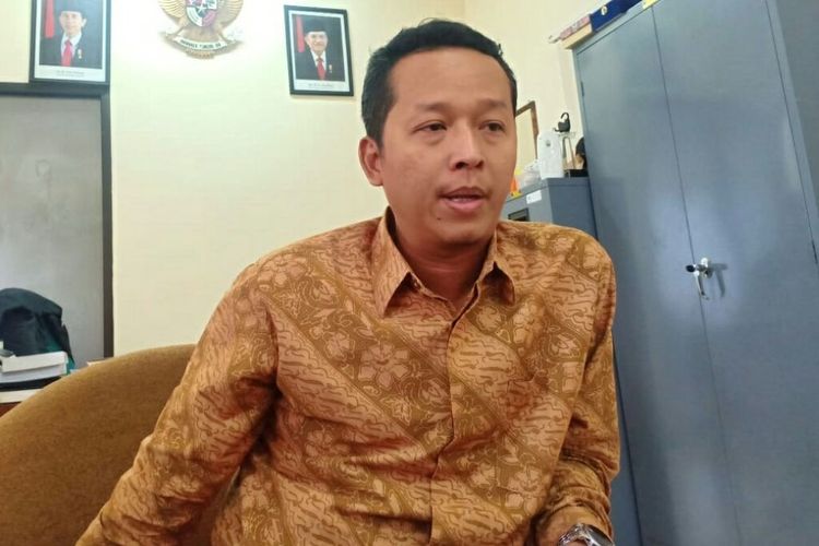 Ketua KPU DIY Hamdan Kurniawan, saat menyampaikan jumlah petugas KPPS yang meninggal dunia