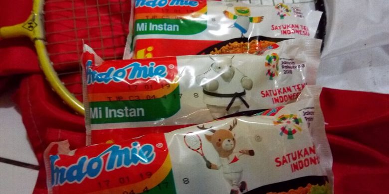 Indofood mengeluarkan produk mi instan Indomie dengan kemasan khusus Asian Games 2018.