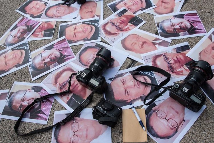 Foto para wartawan Meksiko yang menjadi korban pembunuhan 