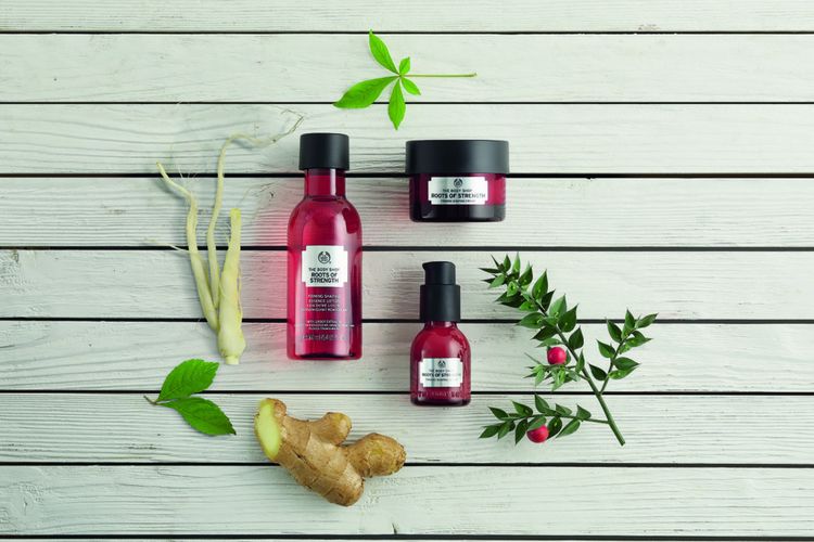 Rangkaian produk The Body Shop Roots of Strength