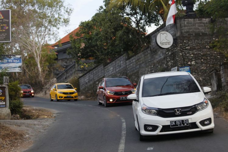 Tes drive All New Honda Brio di Bali. Brio terbaru hadir dengan beberapa perubahan di eksterior dan interior