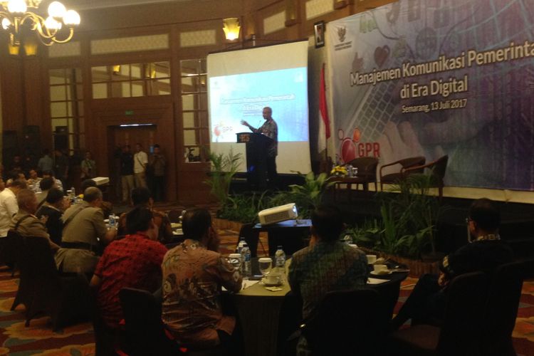 FGD Managemen Komunikasi Pemerintah di era digital di Semarang, Kamis (13/7/2017). 