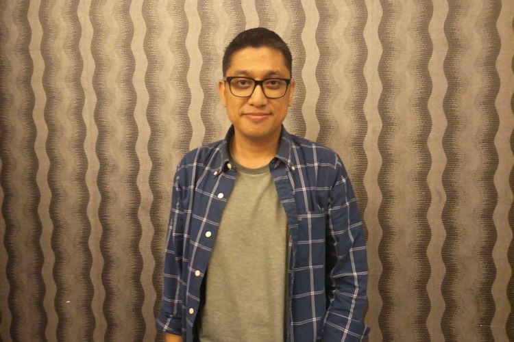 Sutradara Kimo Stamboel saat ditemui dalam acara selamatan film Ratu Ilmu Hitam di Kantor Rapi Film, Cikini, Jakarta Pusat, Senin (25/3/2018).