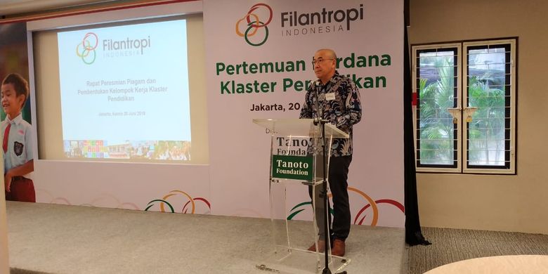 Satrijo Tanudjojo, CEO Global Tanoto Foundation mengharapkan Tanoto Foundation dapat menjadi katalis pegiat pendidikan untuk berkolaborasi melalui filantropi klaster pendidikan.