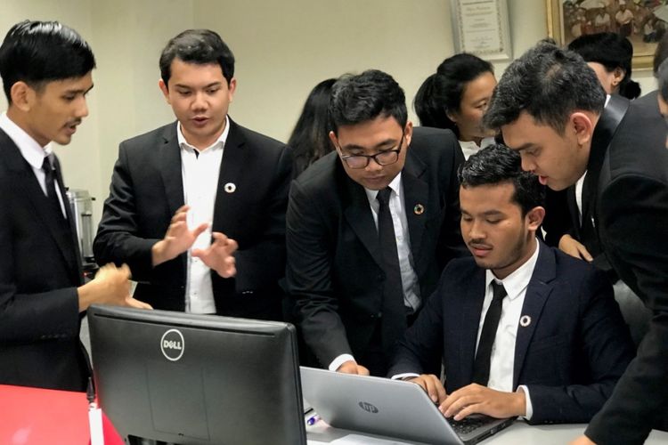 Suasana Pelatihan Intensif Delegasi Djarum Foundation untuk AMUNC 2018