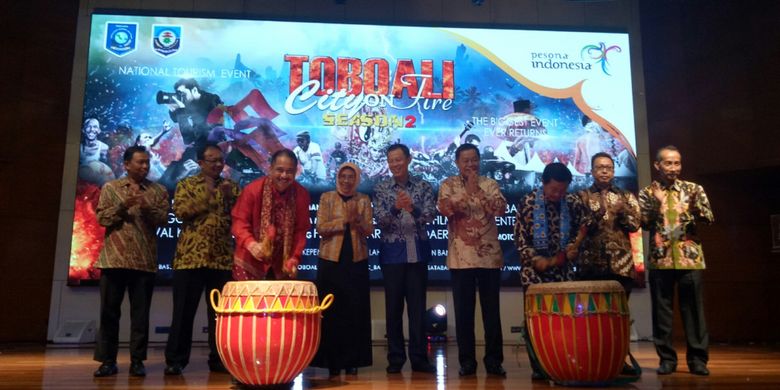 Festival budaya Taboali City on Fire Season 2 di launching di Gedung Kementerian Pariwisata, Rabu (26/7/2017).