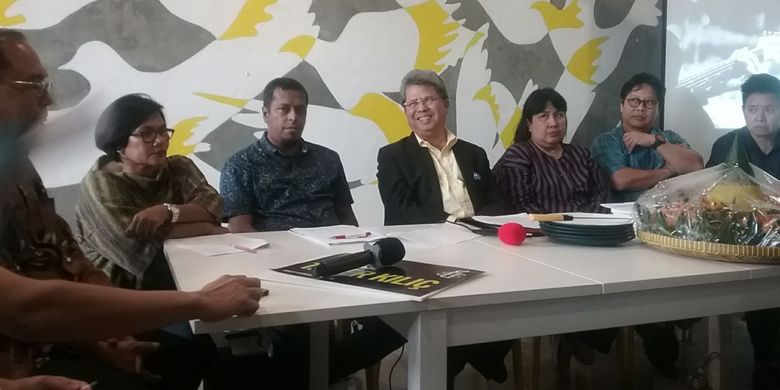 Diskusi dan peresmian kantor Amnesty International Indonesia,di Jakarta, Senin (4/12/2017).