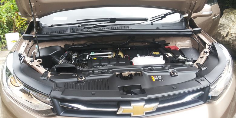 Mesin Ecotec 1.400 cc turbo dari Chevrolet Trax Coopertino yang diluncurkan di Jakarta pada Kamis (1/3/2018).