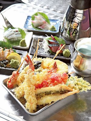 tempura ikan dan sayuran 