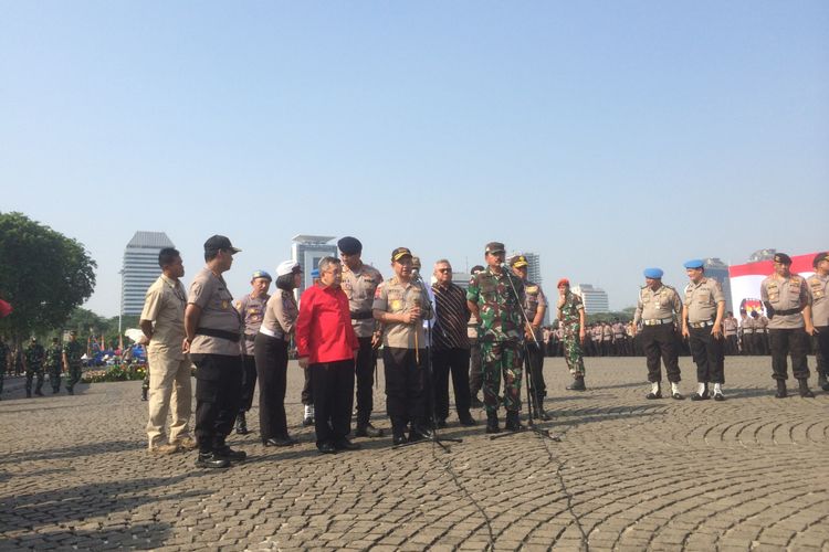 Kapolri Jenderal (Pol) Tito Karnavian di Lapangan Silang Monas, Jakarta Pusat, Selasa (18/9/2018). 