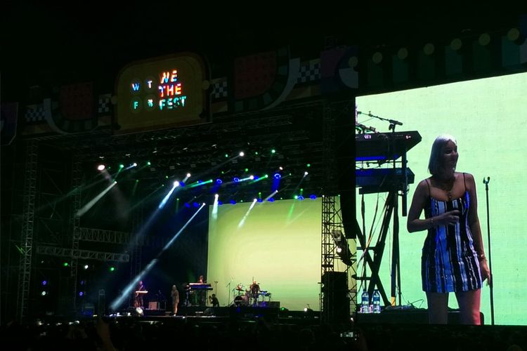 Penyanyi Anne-Marie tampil di We The Fest hari kedua di JiExpo, Kemayoran, Jakarta Pusat, Sabtu (20/7/2019).