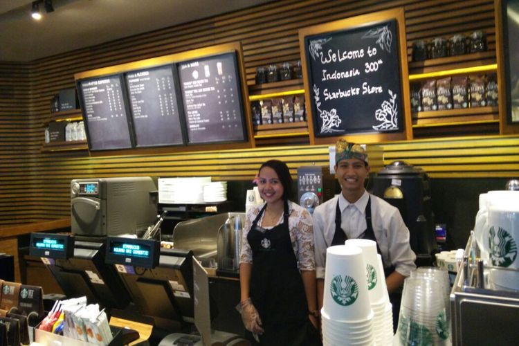Starbucks di terminbal keberangkatan domestik, Bandara I Gusti Ngurah Rai, Bali