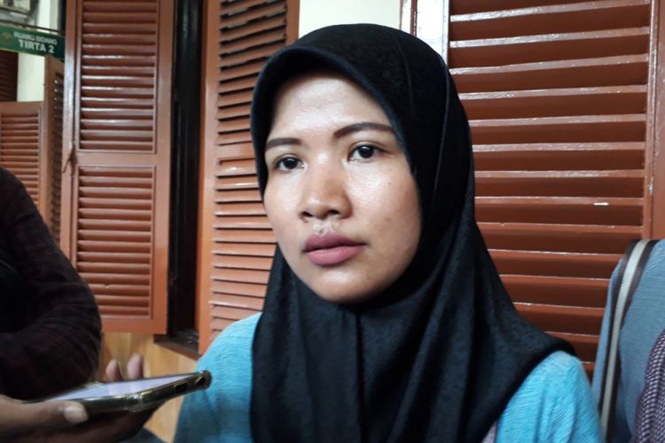 Winda Rimawati, suami Zunaidi Abdillah tersangka pelecehan seksual pasien National Hospital Surabaya.