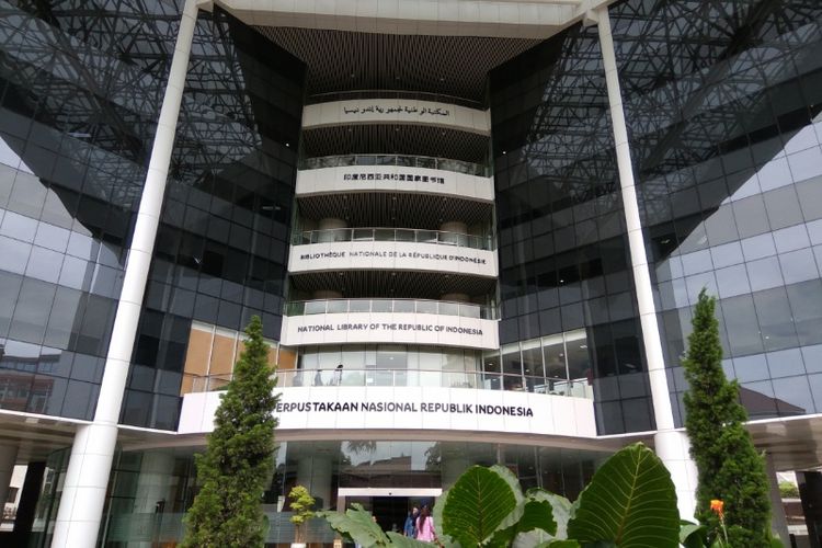 Perpustakaan Nasional RI di Jalan Medan Merdeka Selatan, Jakarta Pusat.