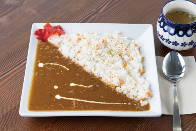 Izaemon Curry dengan sup (540 yen)