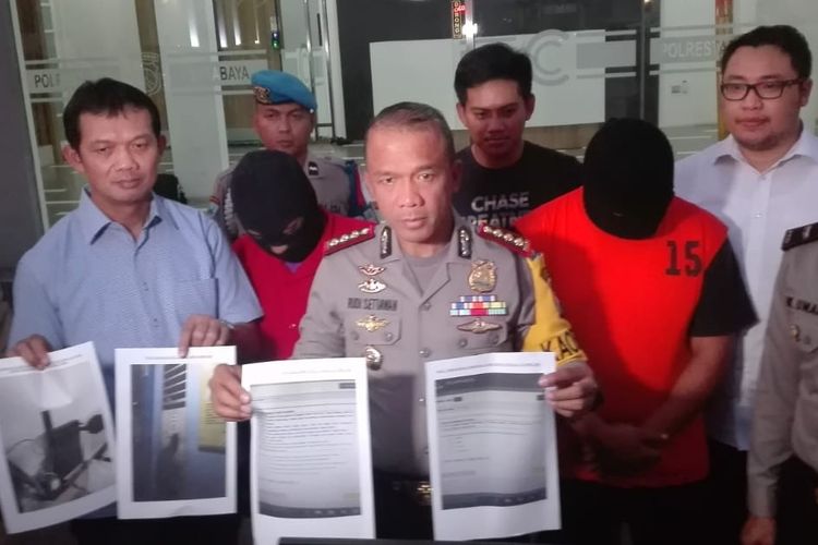 2 pelaku pembobolan soal UNBK SMP di Surabaya ditetapkan sebagai tersangka.