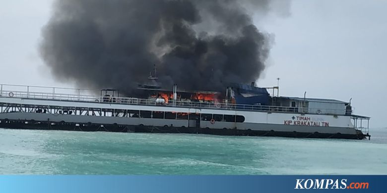 Kapal Produksi Milik BUMN Terbakar, Satu Awak Terluka