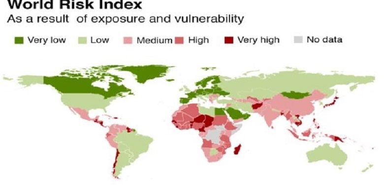 Peta risiko bencana dunia