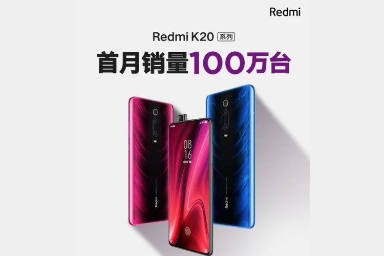 Poster Redmi K20 terjual 1 juta unit