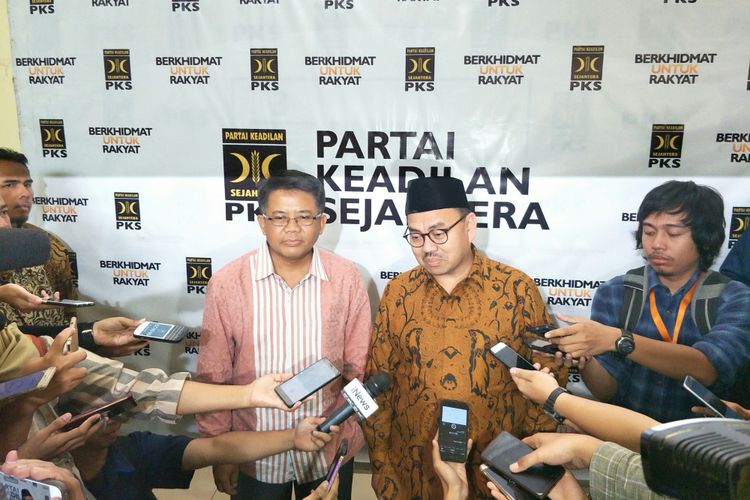 Sohibul Iman dan Sudirman Said di Kantor DPP PKS, Jakarta, Senin (2/7/2018).