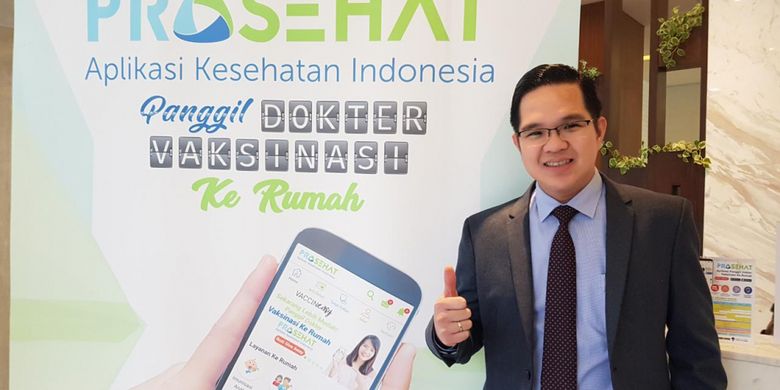 Dr Ferry Darmawan, MD, Obgyn saat peluncuran aplikasi ProSehat, Jakarta, Selasa (27/3/2018).