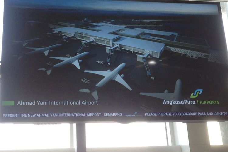 Terminal baru Bandara Internasional Ahmad Yani Semarang. Foto diambil Selasa (29/5/2018) sore. 