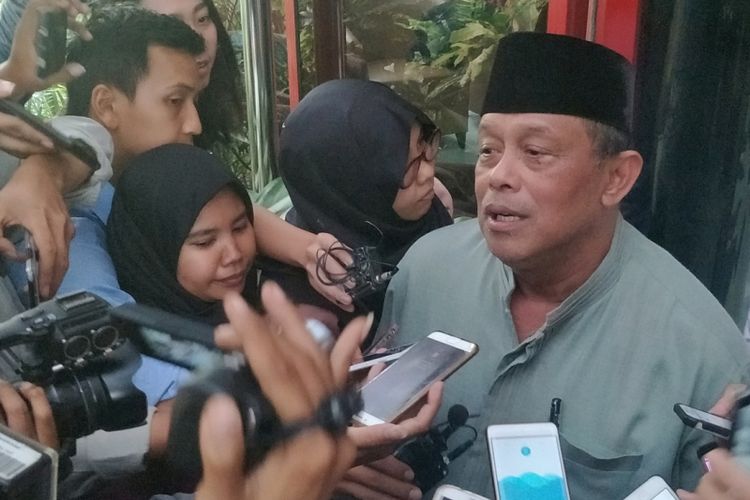 Anggota Dewan Pembina Partai Gerindra Djoko Santoso saat ditemui di kantor DPP Partai Gerindra, Jakarta Selatan, Senin (20/8/2018). 