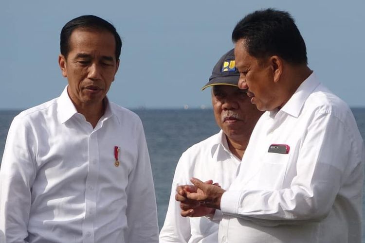 Gubernur Sulawesi Utara Olly Dondokambey dan Presiden Joko Widodo
