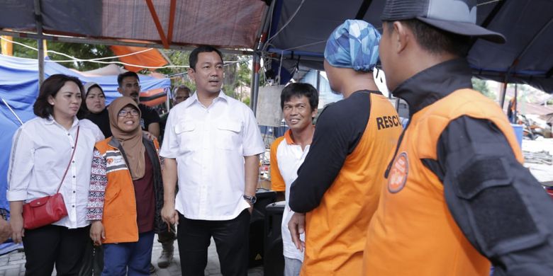 Wali Kota Semarang Hendi tiba di Palu untuk bergabung bersama puluhan relawan bencana gempa dan tsunami Sulawesi Tengah, Kamis (18/10/2018).