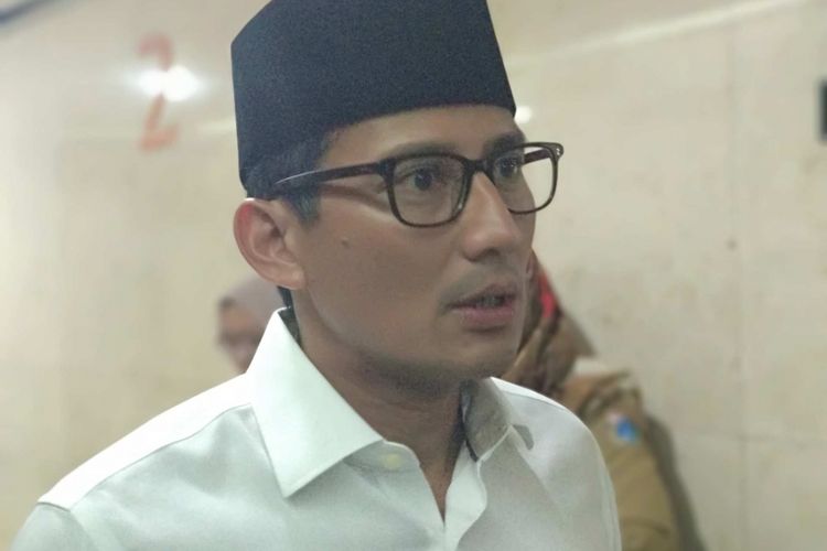 Wakil Gubernur DKI Jakarta Sandiaga Uno di Balai Kota DKI Jakarta, Selasa (8/5/2018).