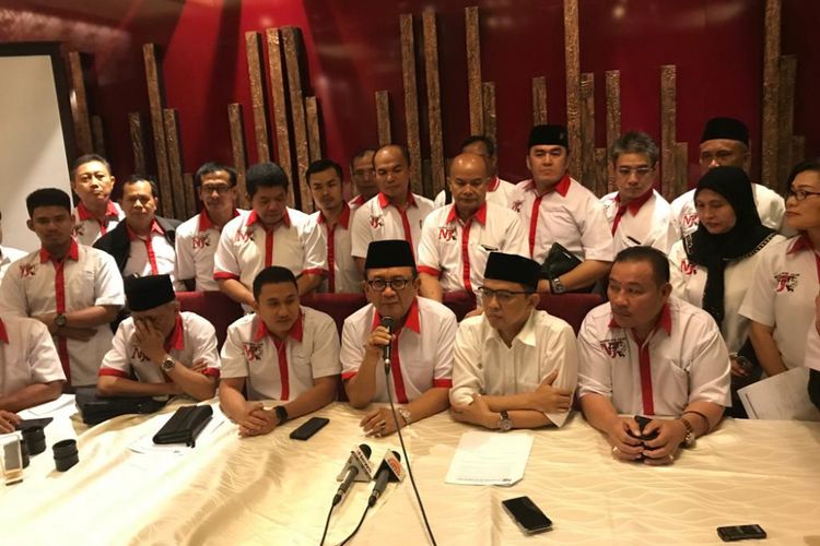 Suasana deklarasi dukungan Nusantara untuk Jokowi (N4J) di Hotel Sultan, Jakarta Pusat, Kamis (20/9/2018).