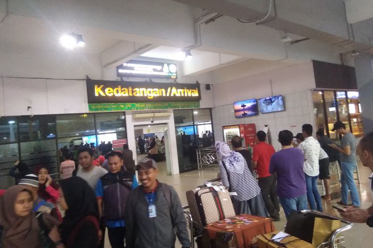 Lonjakan penumpang arus balik di Bandara Halim mulai meningkat, Rabu (20/6/2018)
