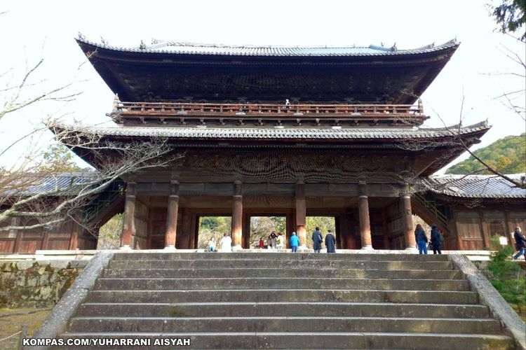 Nanzen-ji merupakan kuil Zen Buddhism di Kyoto. (KOMPAS.COM/YUHARRANI AISYAH)